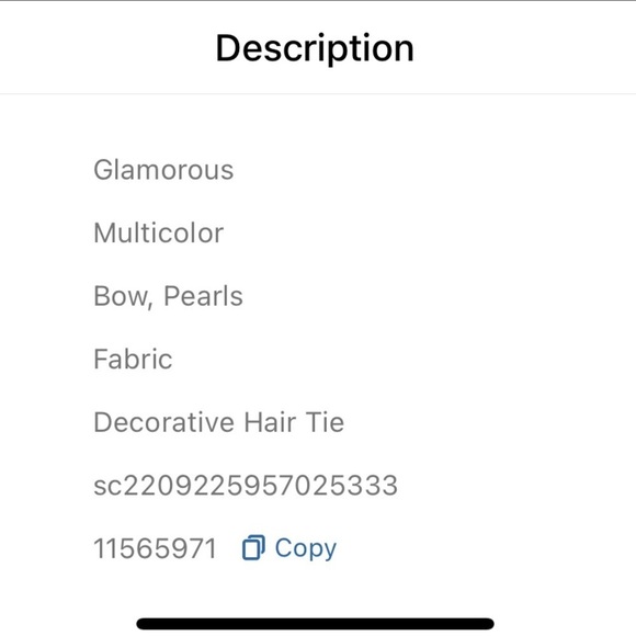 Set of 3 Elegant Pearl Bow Hair Tie Chic Black Ribbon Ponytail Holder Glam Look - Picture 5 of 6